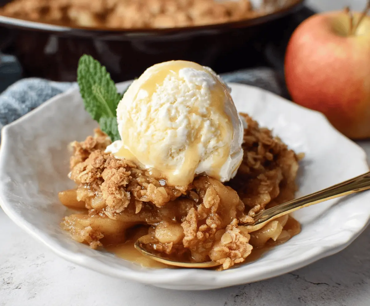 How to Warm up Apple Crisp
