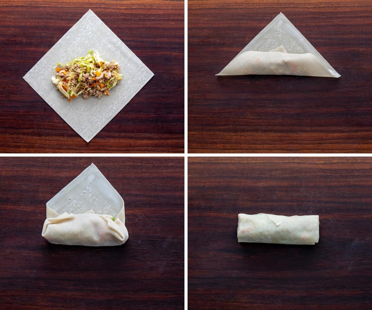 How to Fold Egg Roll