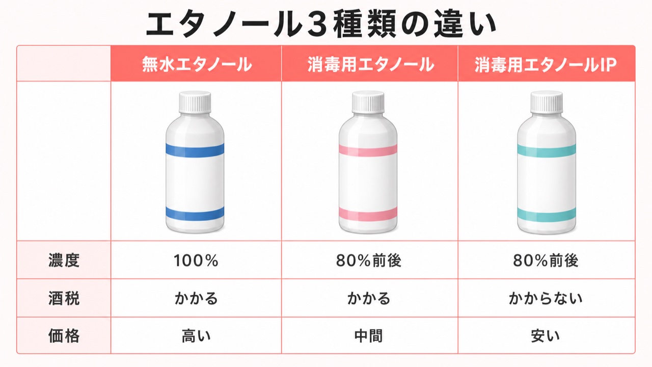 無水エタノールと消毒用の違い！高濃度が効かない理由と正しい活用法