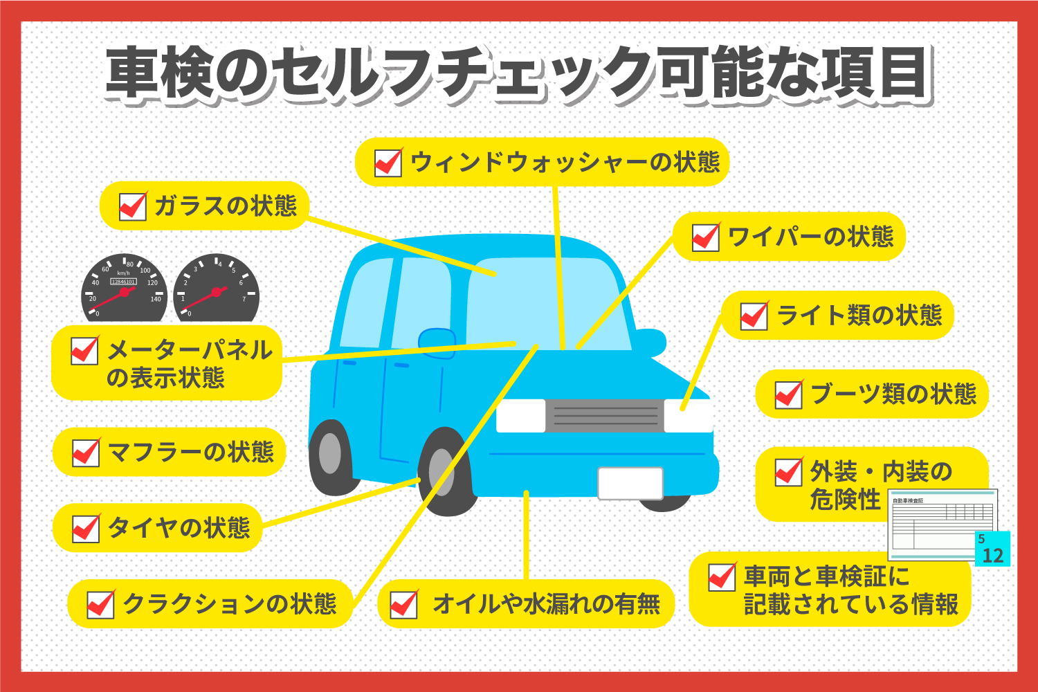 車検シールの貼る場所はなぜ右上？2026年最新ルールと罰則を徹底解説