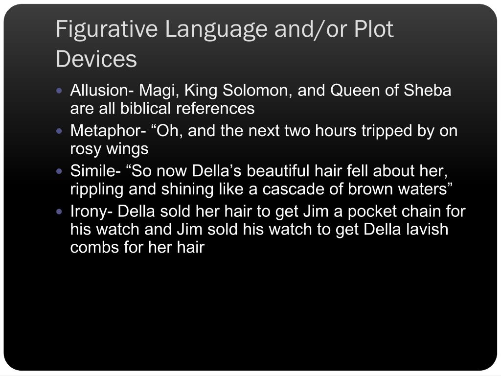 The Gift of the Magi Figurative Language