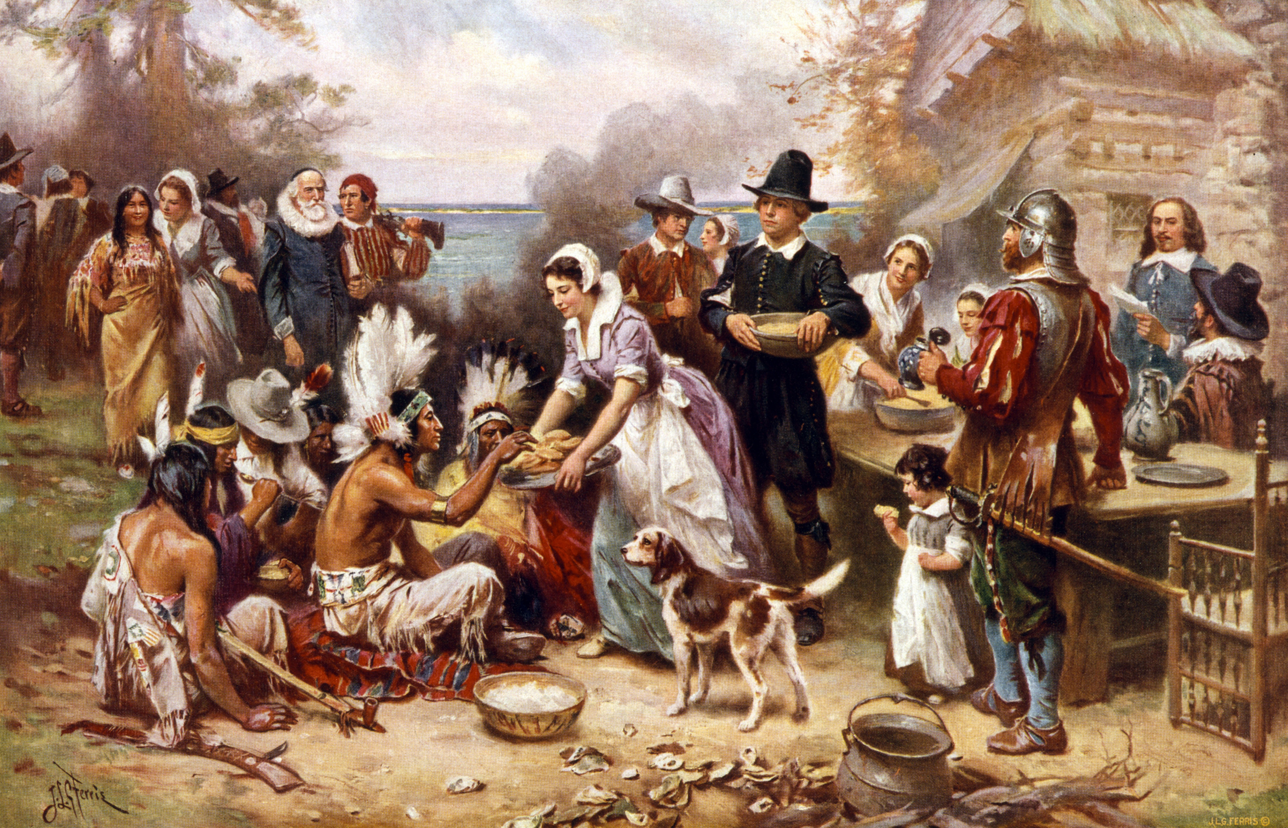 The First Thanksgiving Meal Took Place In