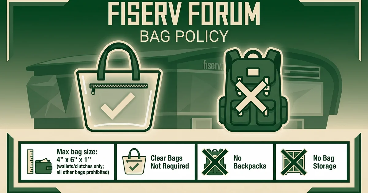 Bag Policy at Fiserv Forum