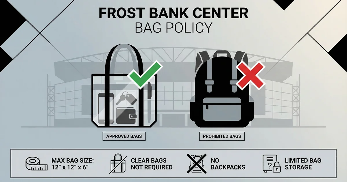 Frost Center Bag Policy 2026