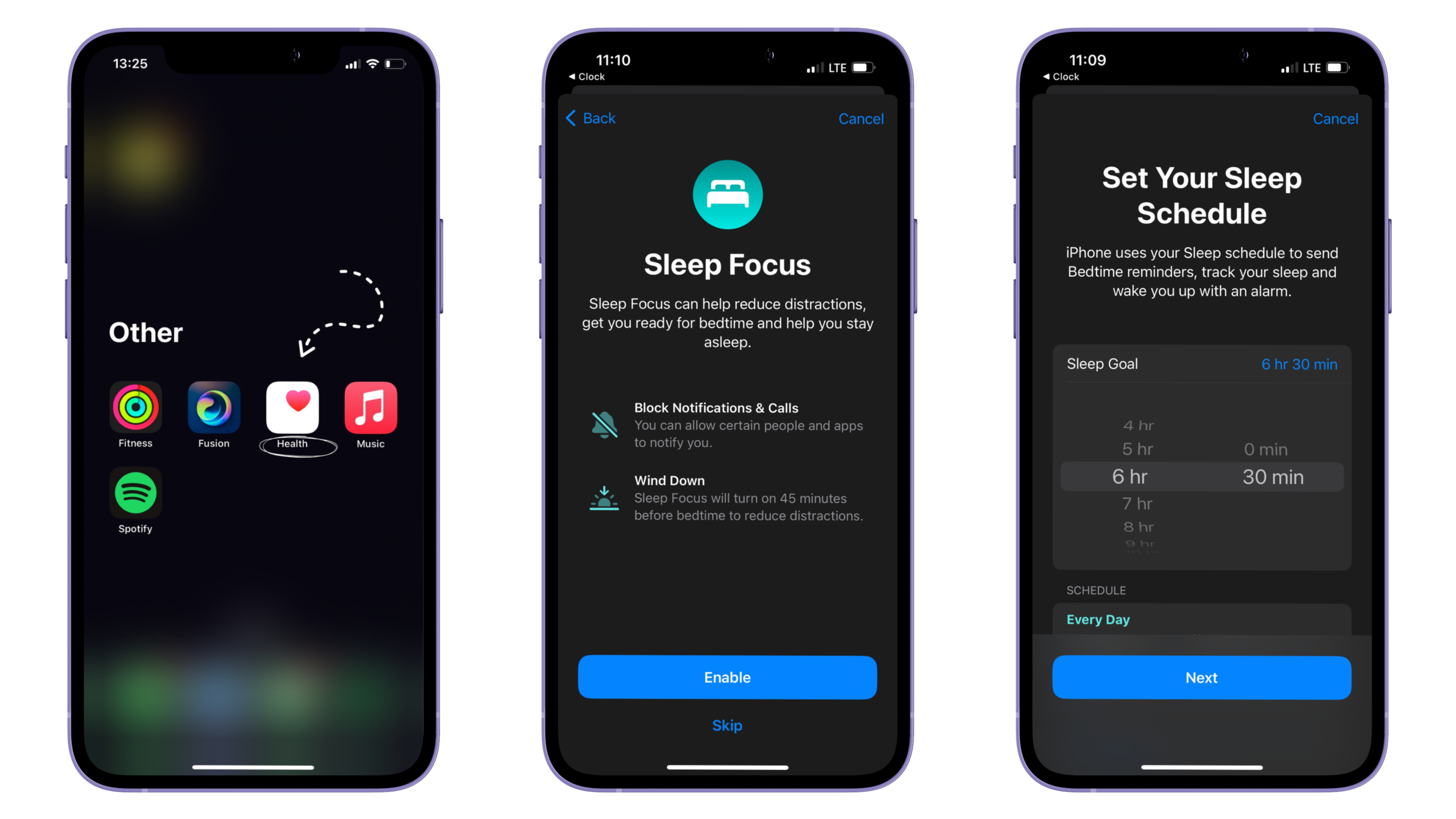Track Sleep on Iphone