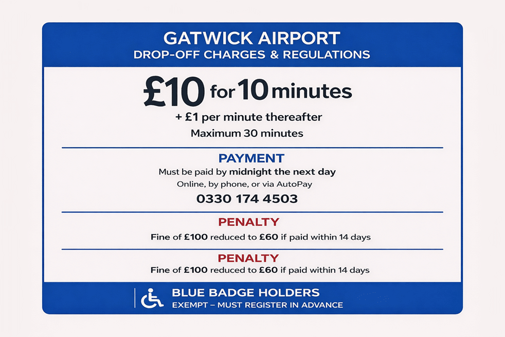 Pay for Drop off at Gatwick