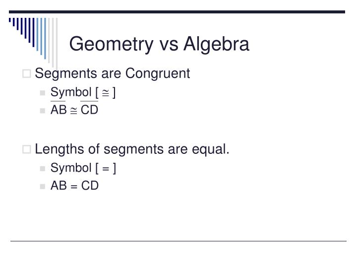 What Is the Difference Between Geometry and Algebra