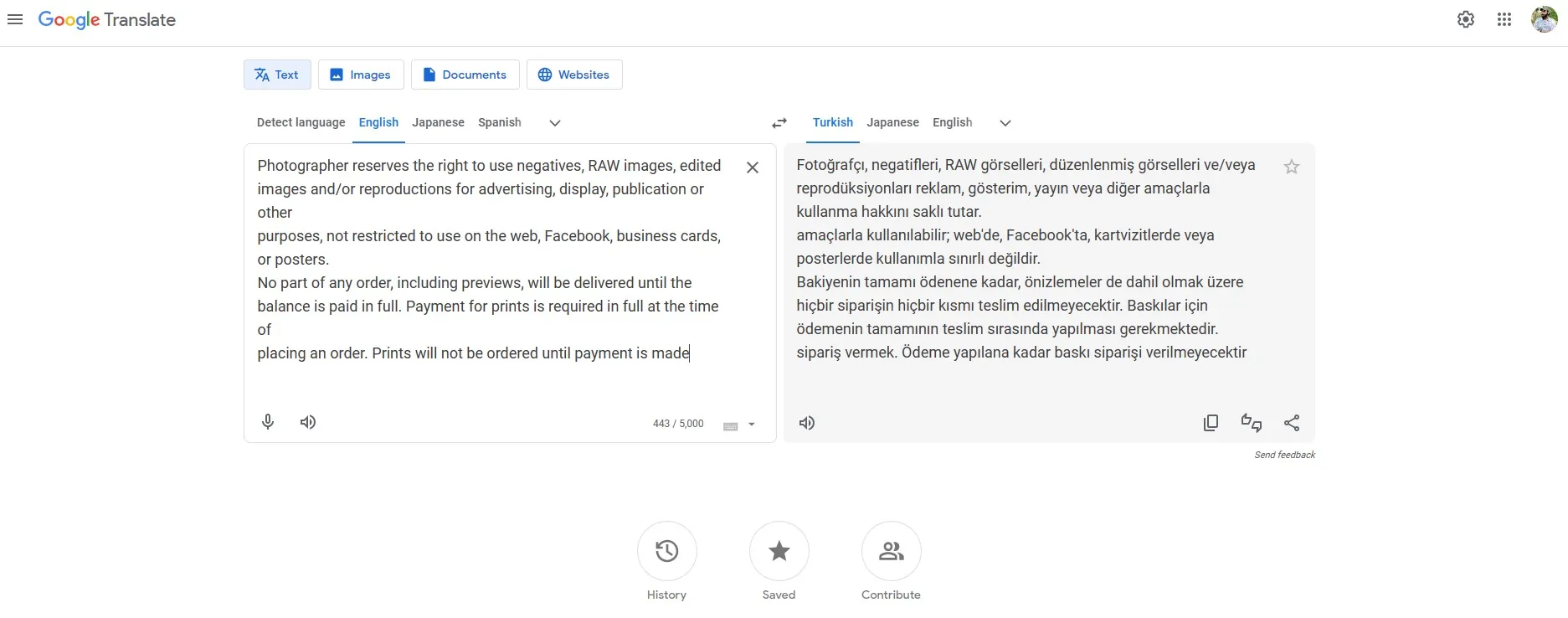 English to Turkish Translation Google Translate