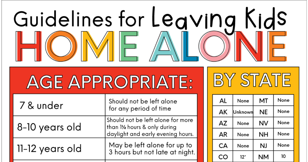 What Age Is Legal to Stay Home Alone