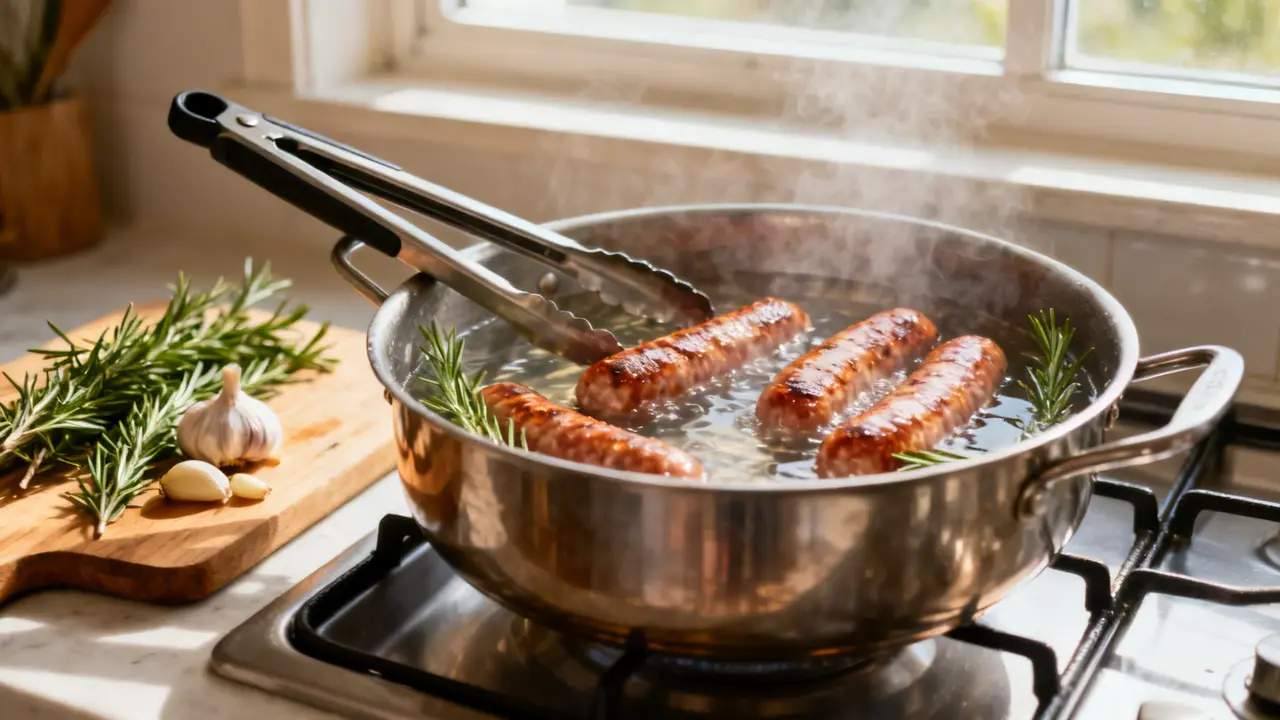 How Long to Boil Sausages Before Grilling