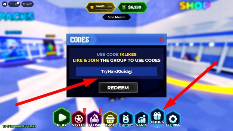 Working Codes in Blue Lock Rivals