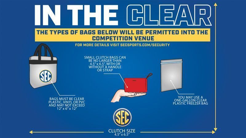 Sec Clear Bag Policy Baseball