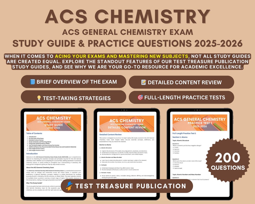 How to Study for the Acs General Chemistry Exam