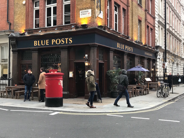 The Blue Posts Newman Street London