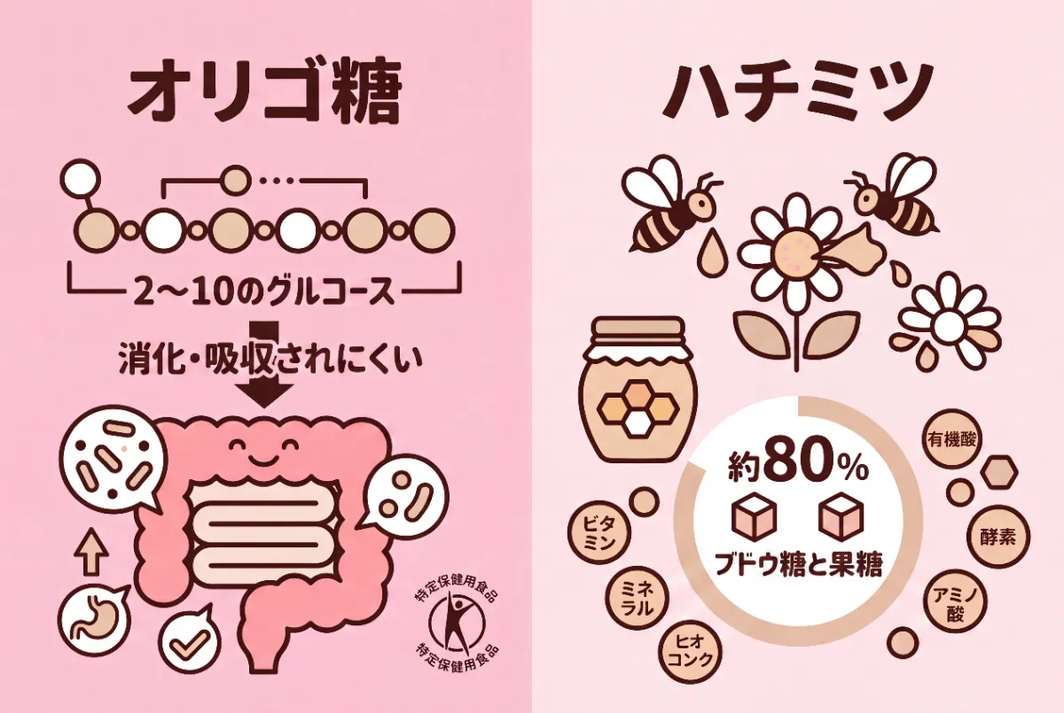 オリゴ糖と蜂蜜の違いを徹底比較！カロリー・Gi値から選ぶ最適解