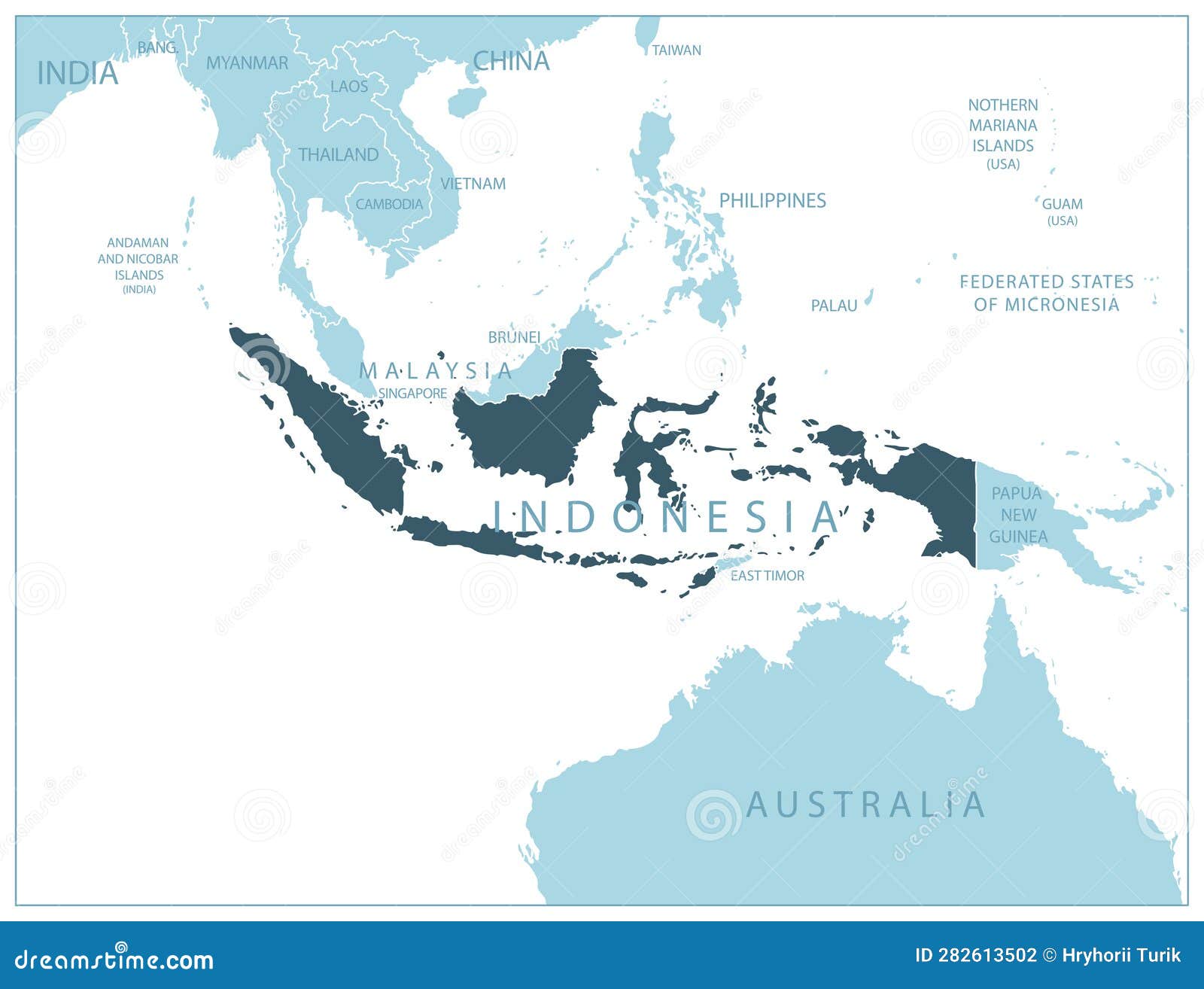 What Is Next to Indonesia