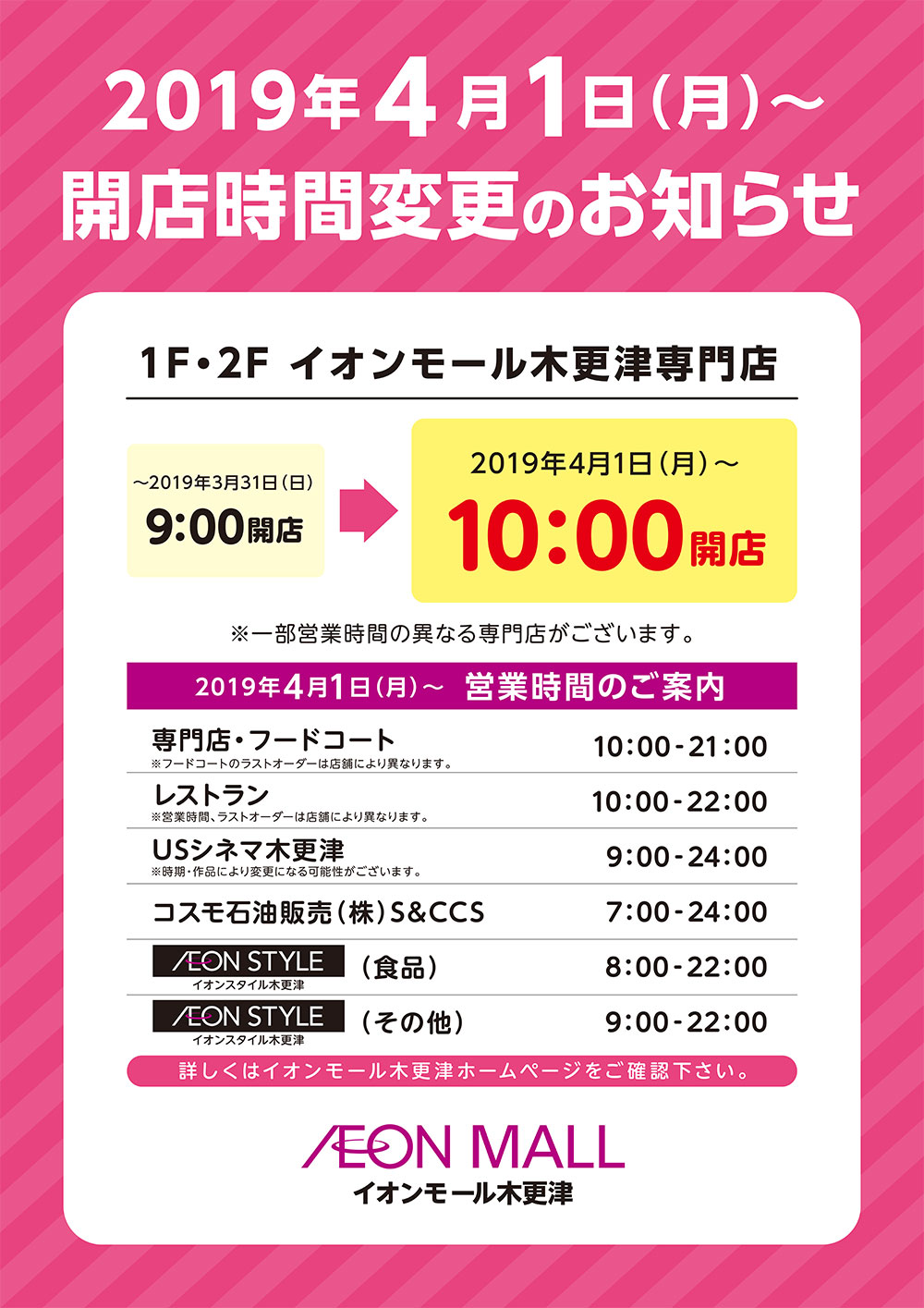 イオン営業時間は売り場別？食品・専門店の違いと年末年始2026総点検