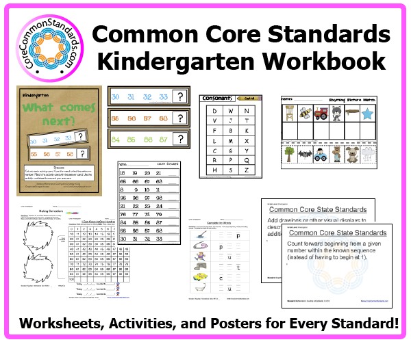 Math Common Core Standards for Kindergarten