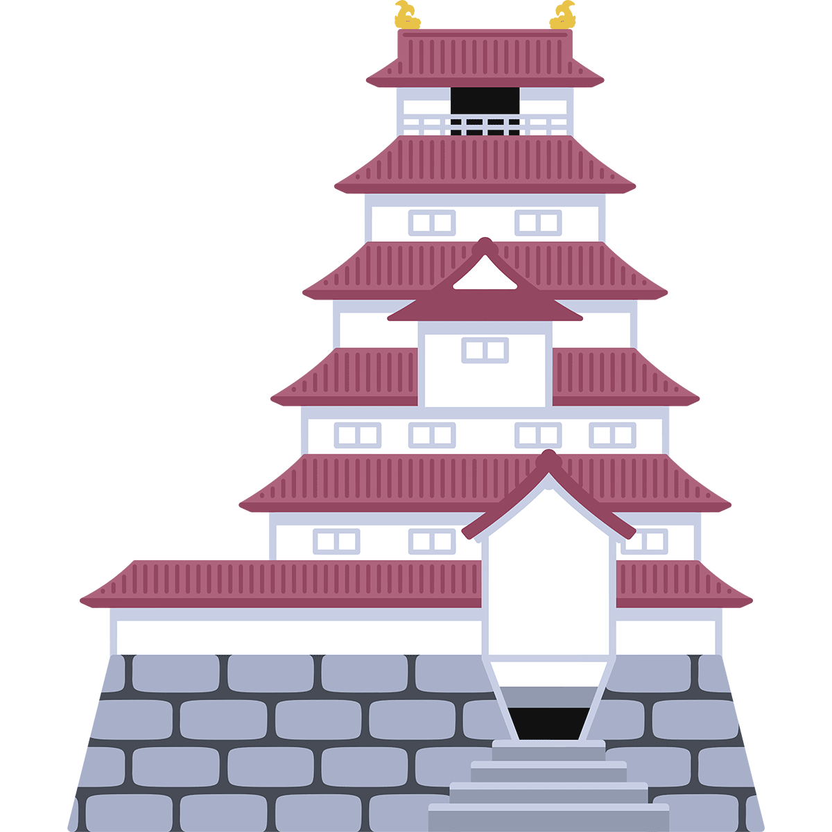 鶴ヶ城イラスト完全攻略｜赤瓦と四季の描き方＆商用フリー素材活用術