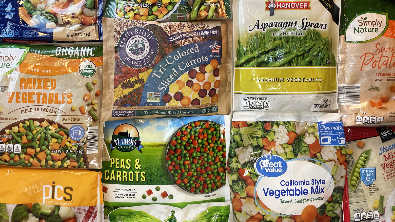 List of Frozen Vegetables