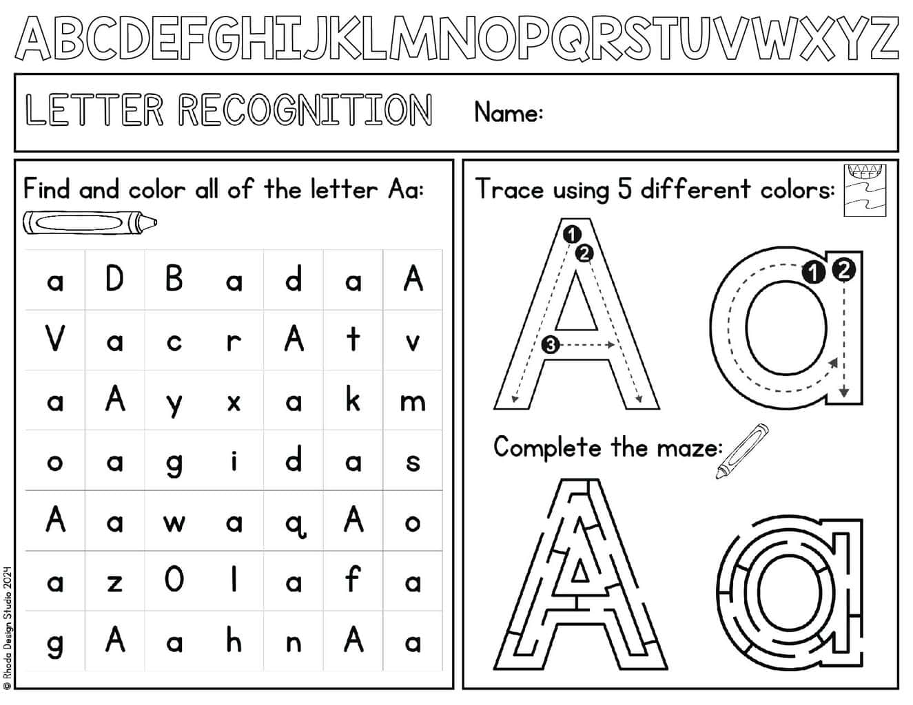 Child Struggling with Letter Recognition Pdf