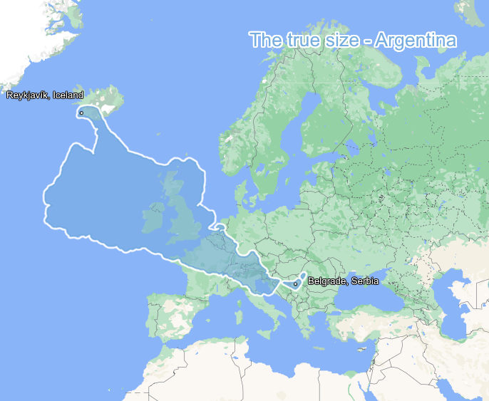 How Large Is Argentina