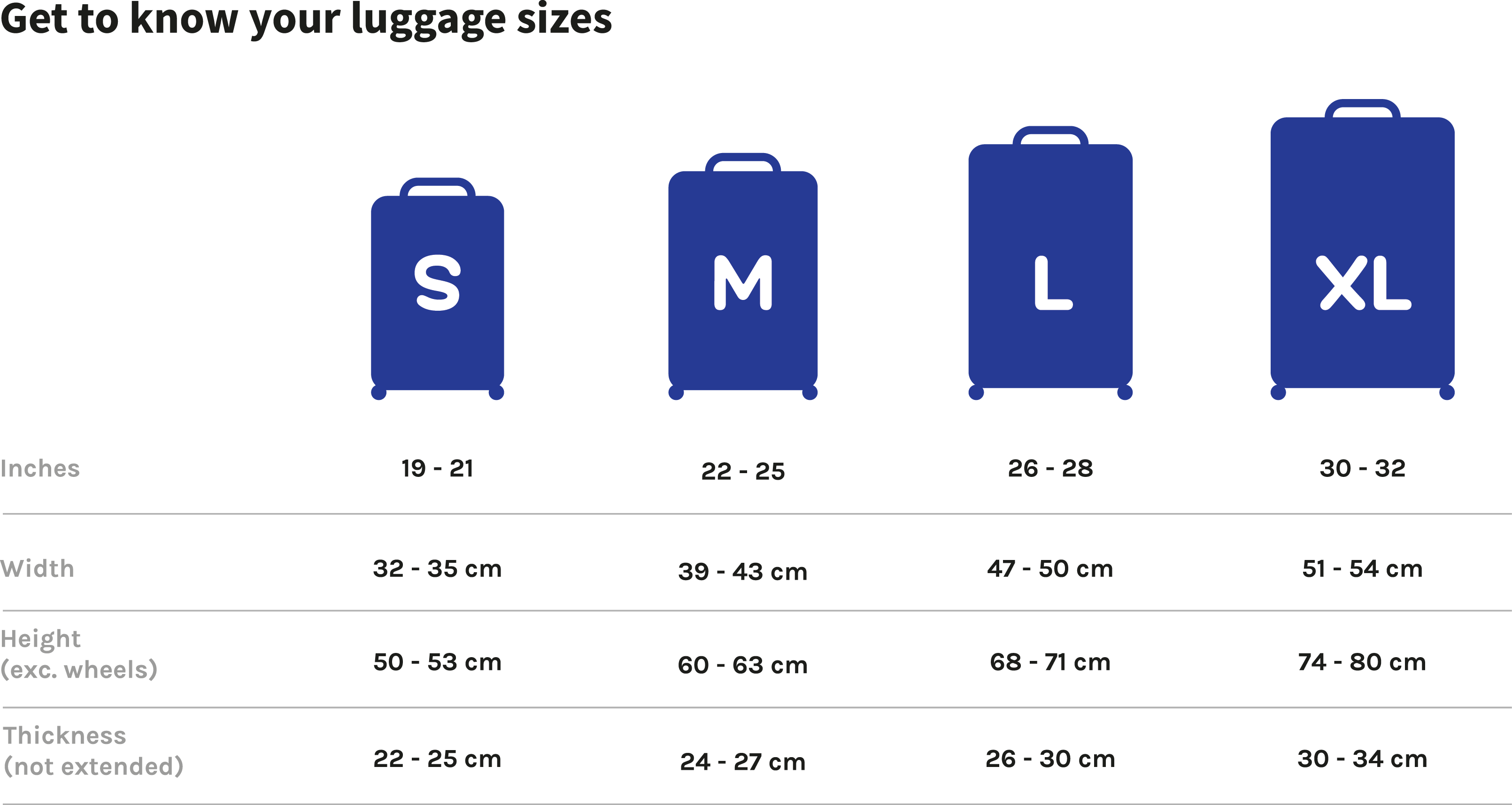 Maximum Size for Hold Luggage
