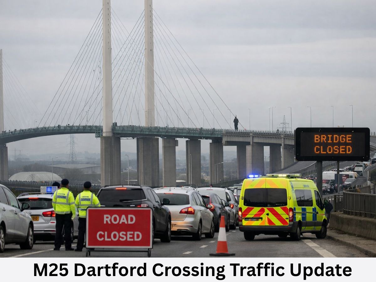 M25 Bridge Dartford Crossing Closed Pedestrian