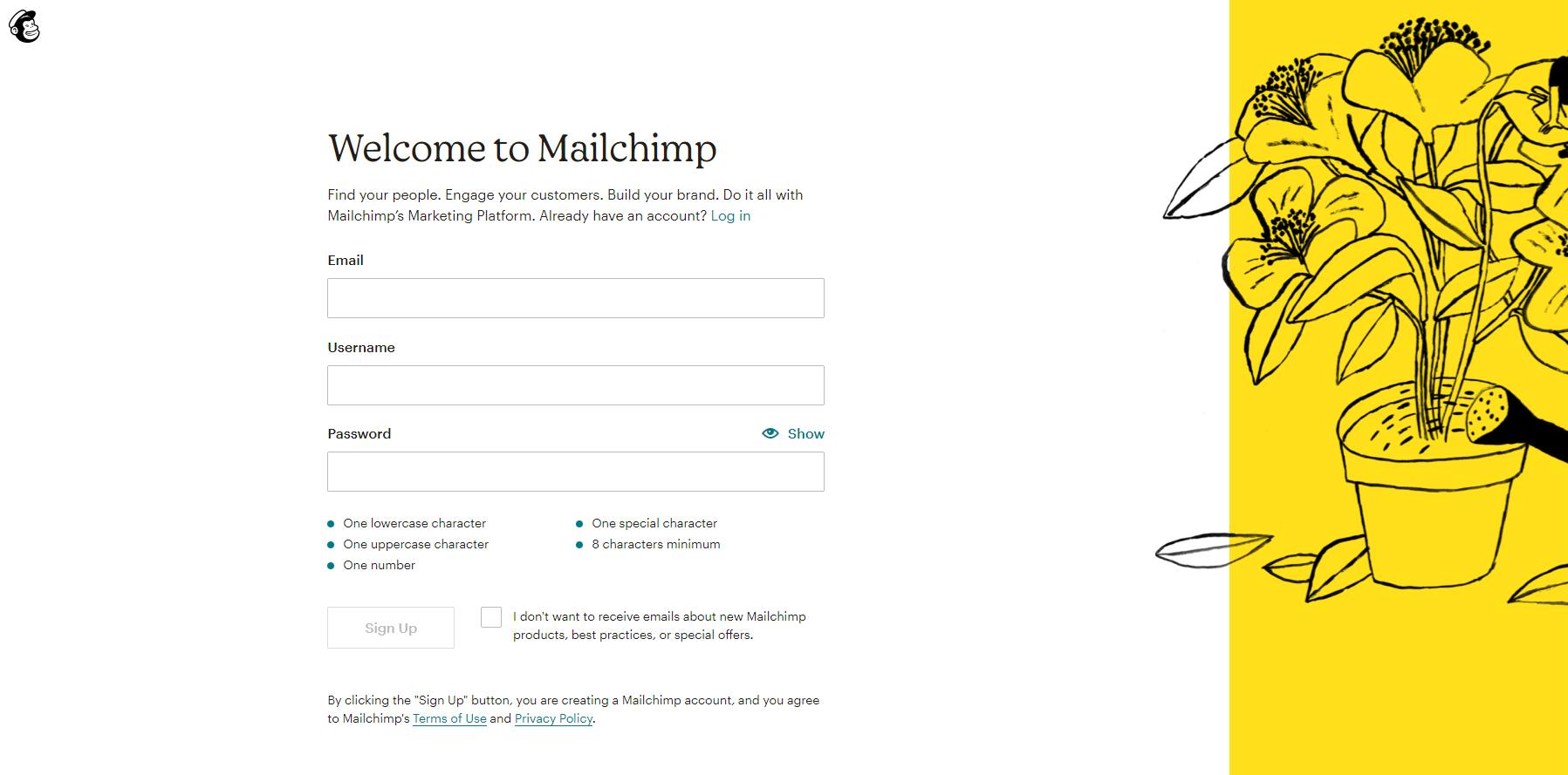Mailchimp Signup Form Html
