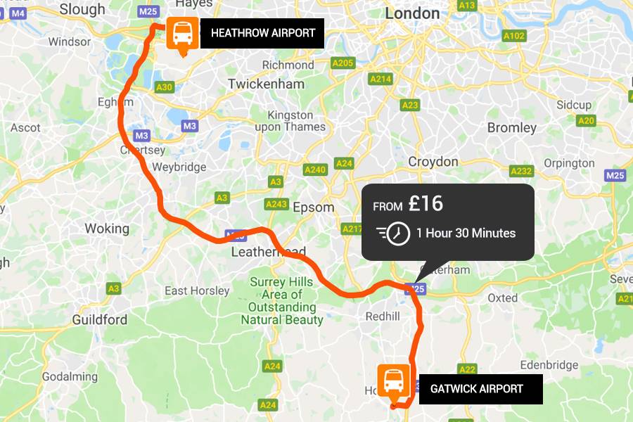 Getting from Lhr to Gatwick