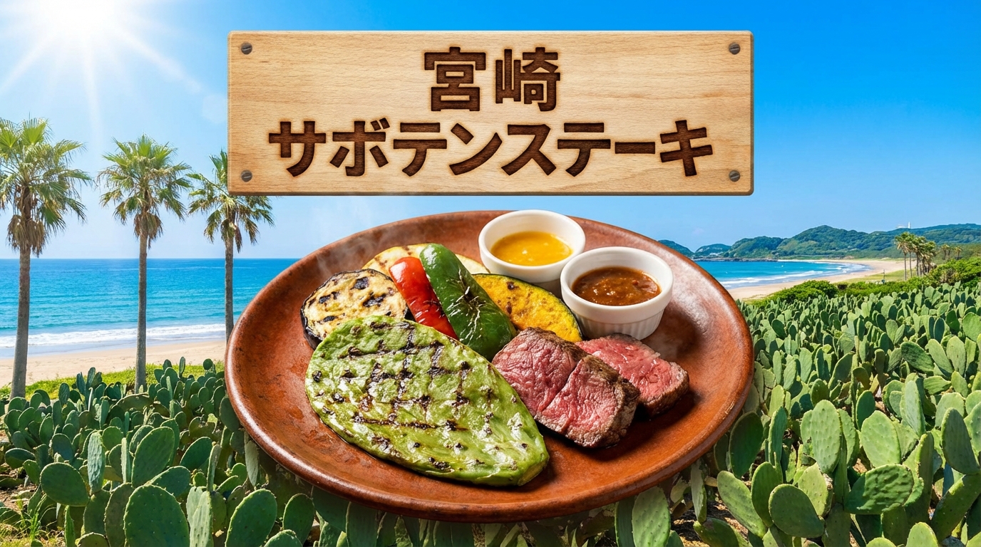 宮崎名物サボテンステーキの味は美味？食感や評判と提供店を徹底解剖