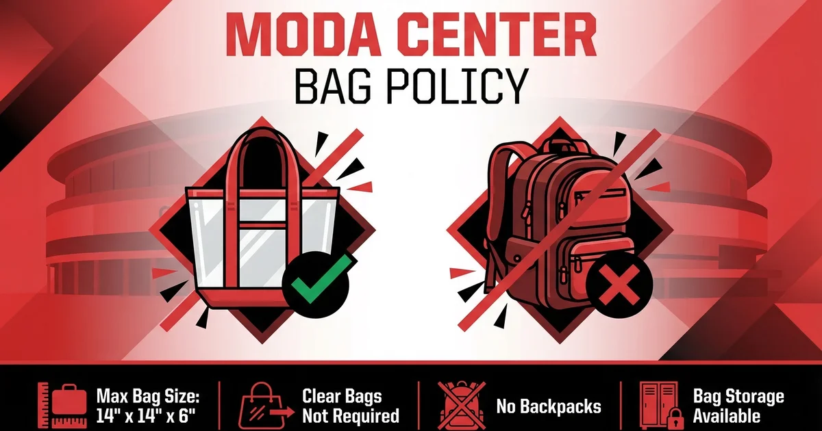 Moda Center Clear Bag Policy
