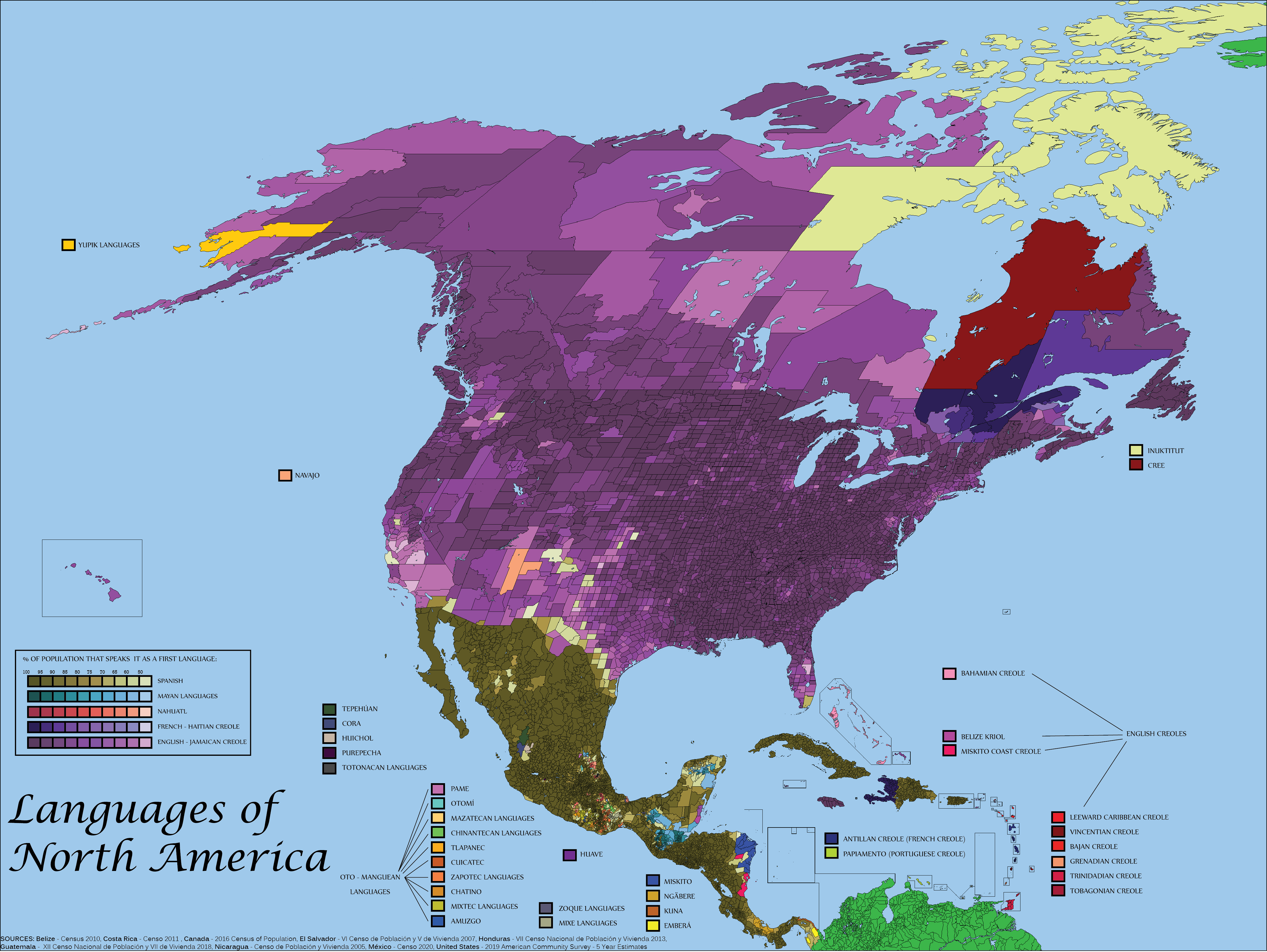 What Language Is Spoken in North America