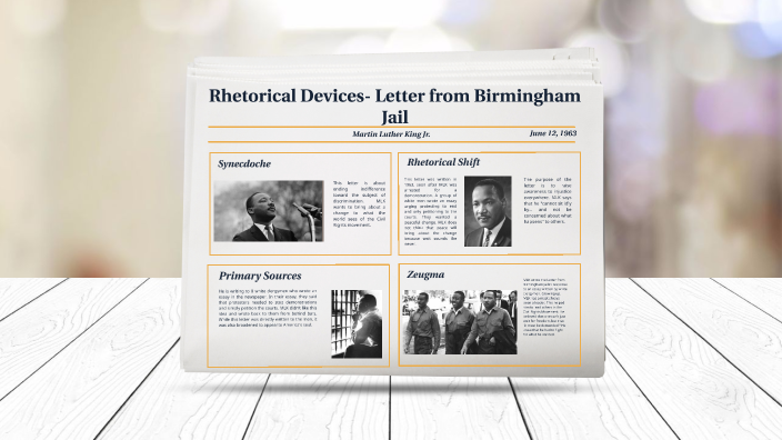 Letter from a Birmingham Jail Rhetorical Analysis
