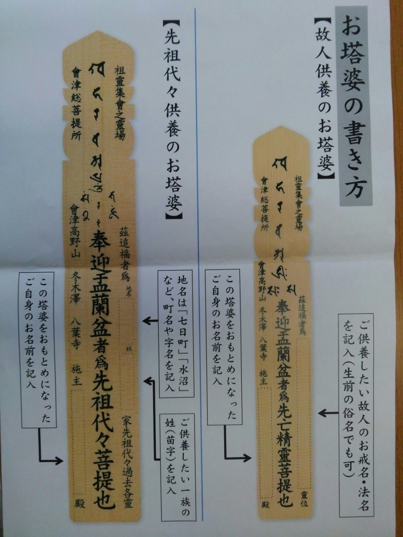 塔婆の書き方と表裏の記入例｜宗派の違い・施主名と戒名の最新マナー