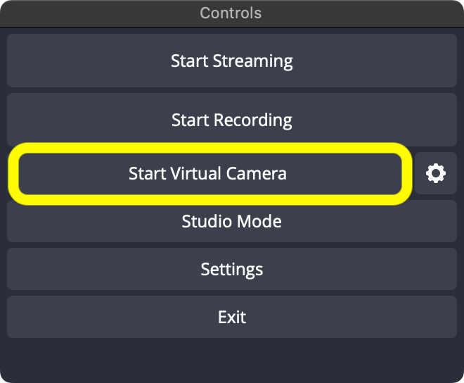 How to Turn on Obs Virtual Camera