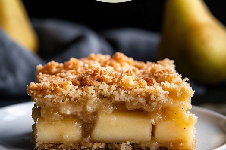 Pear Dump Cake with Fresh Pears