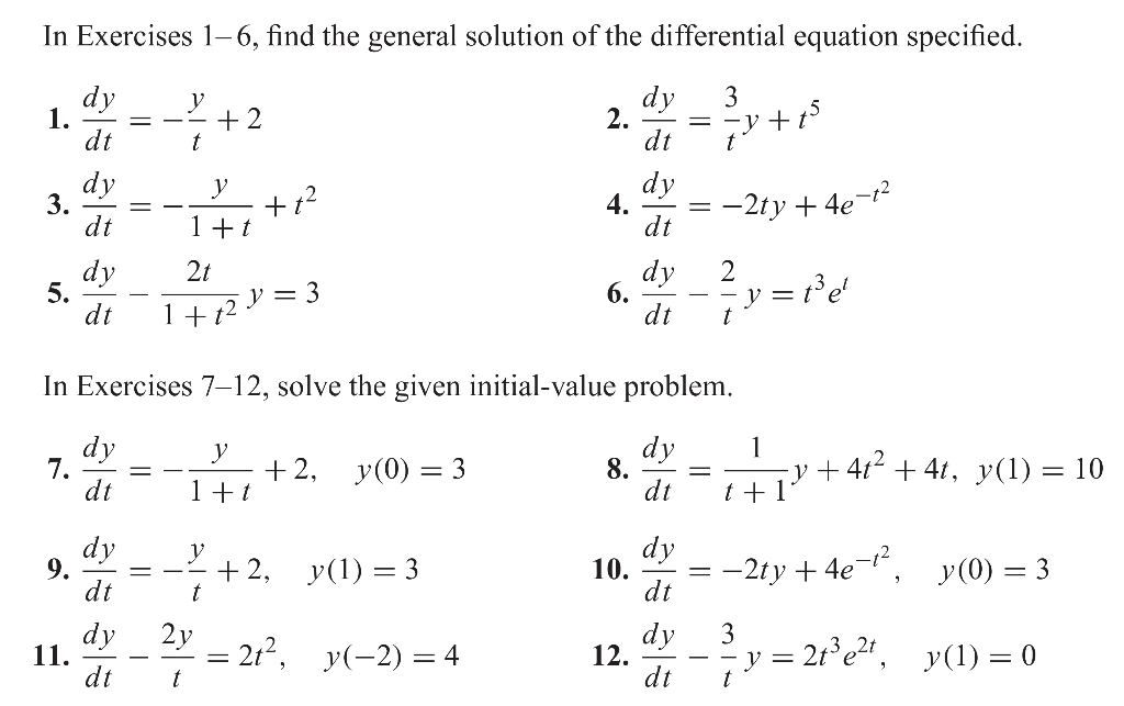 Differential Equation Problems with Solutions Pdf