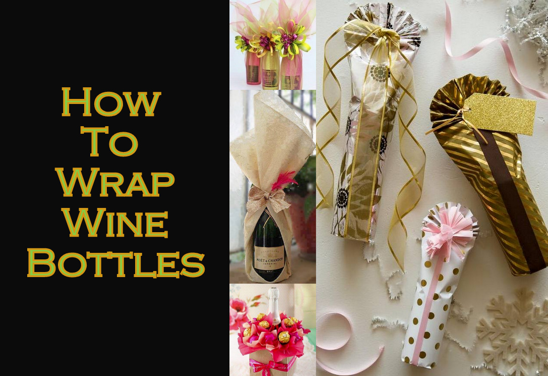 How to Wrap a Bottle of Wine with Wrapping Paper