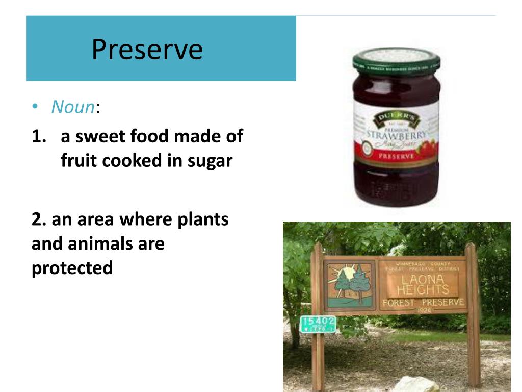 What Does Preserves Mean