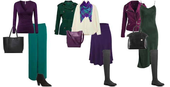 Purple and Green Clothes