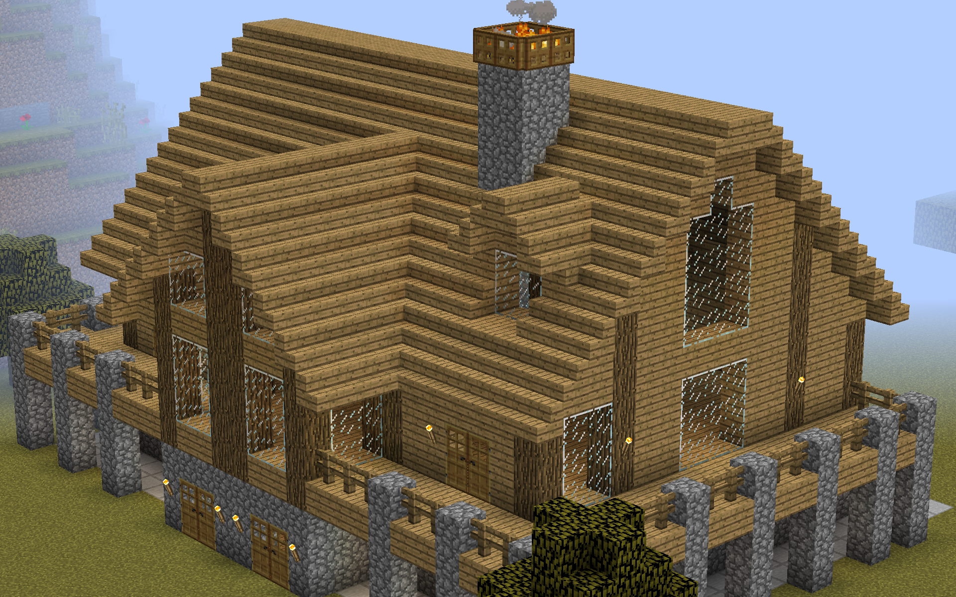 Minecraft Wooden House from Construction Handbook
