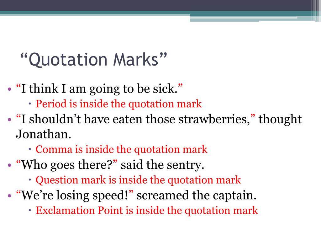 Does the Question Mark Go Inside the Quotation Marks