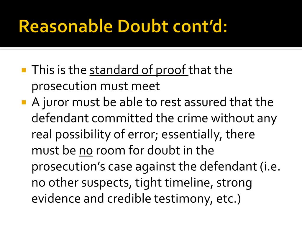 What Does Reasonable Doubt Mean Judge Sullivan Instructed Jury Must Have Abiding Conviction to Moral Certainty
