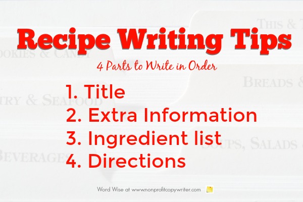 How to Write Recipes
