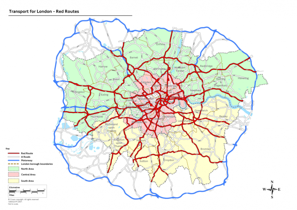 Red Routes in Major Cities