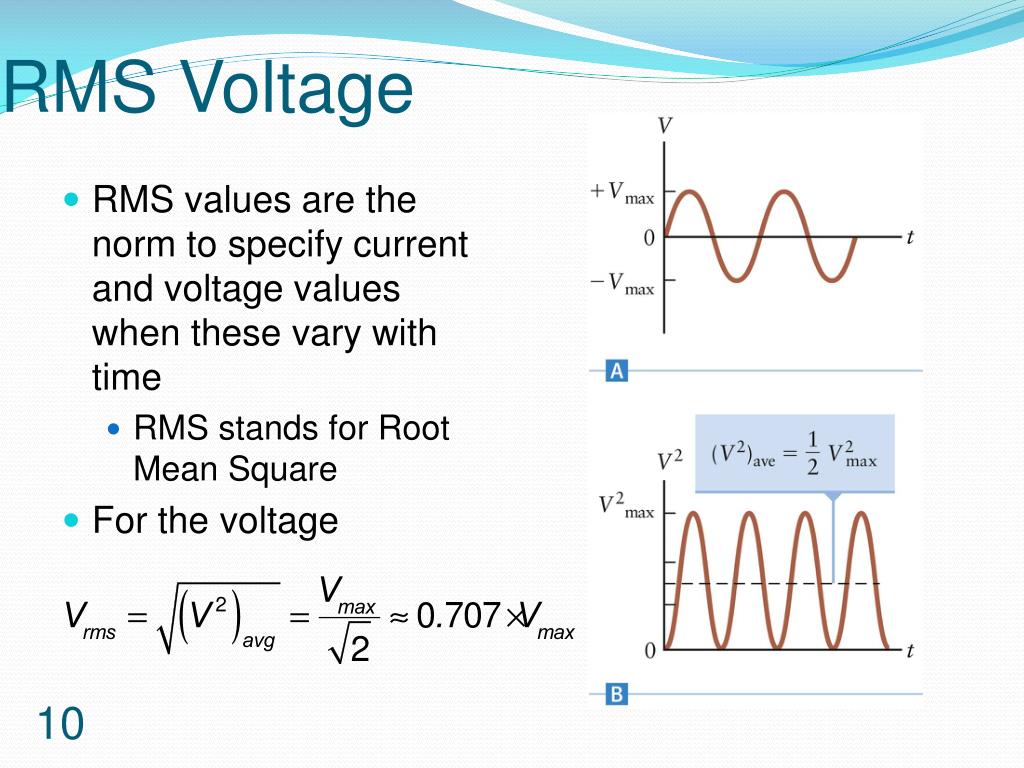 Equation for Rms Voltage