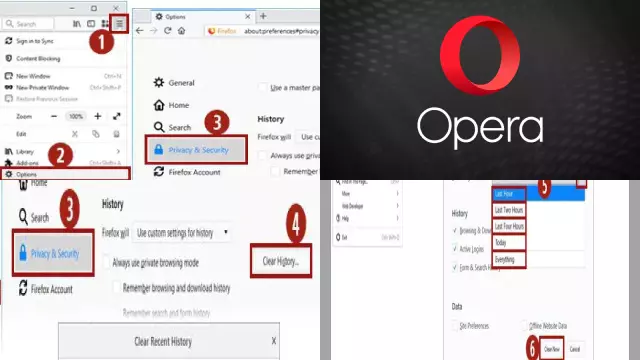 How to Delete History in Opera Web Browser