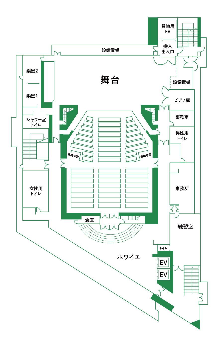 天白文化小劇場の座席見え方と音響の真実｜原駅直結の利便性と死角