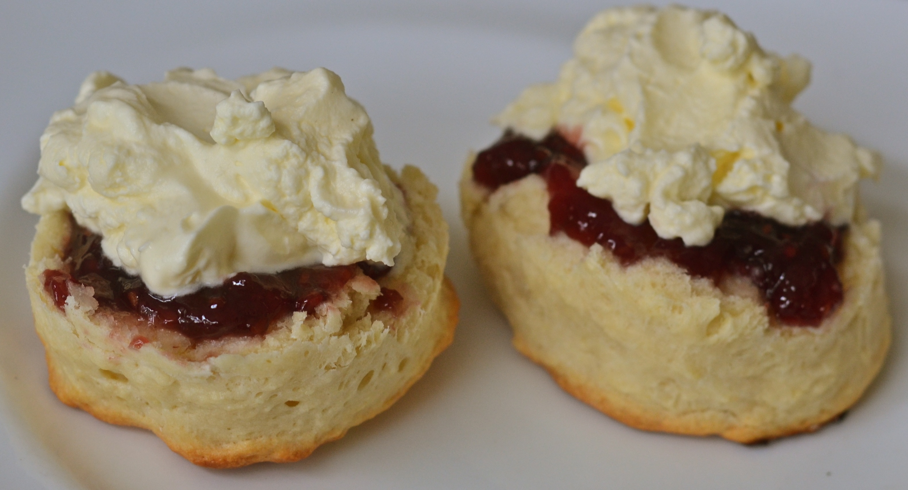 Jam or Cream First on a Scone